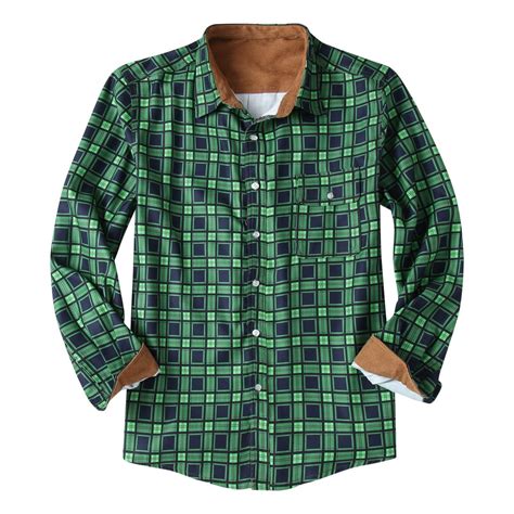 Ddapj Pyju Mens Long Sleeve Buffalo Plaid Flannel Shirt Casual Button