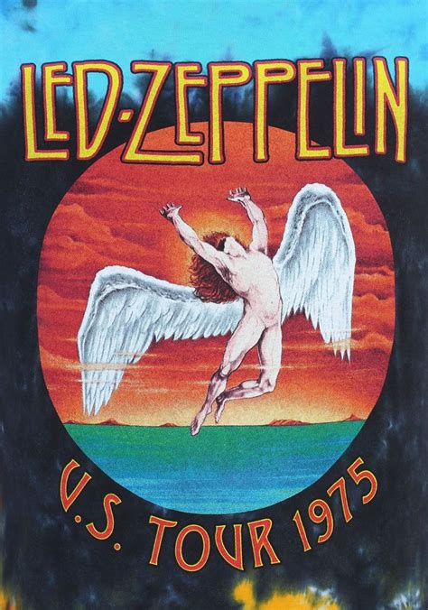 Led Zeppelin Swan Song 1975 Tour Led Zeppelin Poster Music Poster