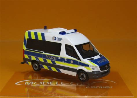 Herpa Mercedes Benz Sprinter Bus Hd Polizei Nordrhein