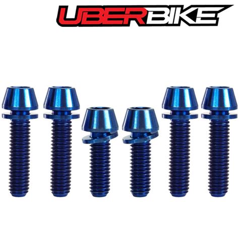 Uberbike Hope Titanium Stem Bolt Upgrade Kits Blue