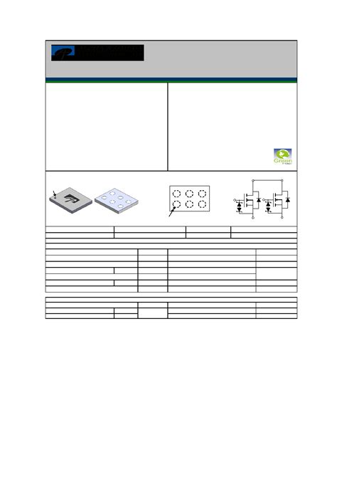 AOCA24106C Datasheet 1 5 Pages AOSMD 12V Common Drain Dual N Channel