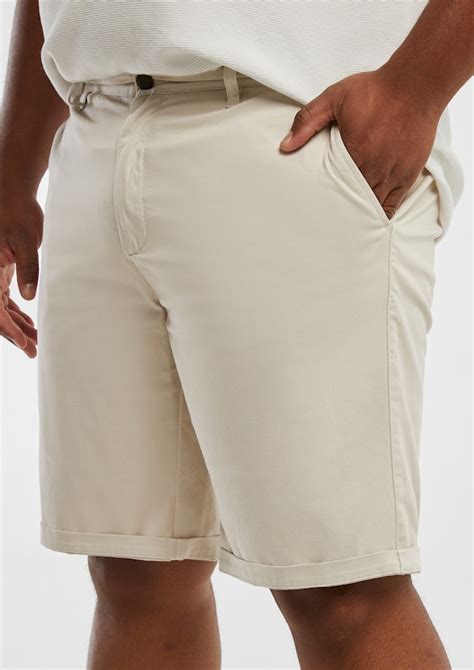 Ecru Darwin Stretch Chino Shorts Axlco By Connor