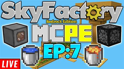 Mcpe Skyfactory Ep7 Still Grinding Cobble Minecraft Bedrock