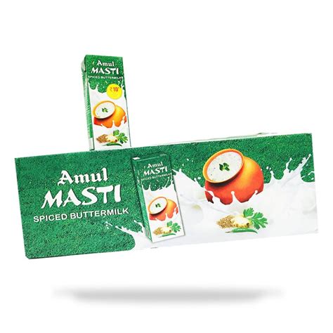 Amul Masti Spiced Buttermilk 1 Pack 200ml Flavoured Milk Drink Direct