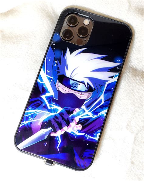 Anime Led Phone Case Kakashi Glowing Phone Case For Iphone Etsy Canada