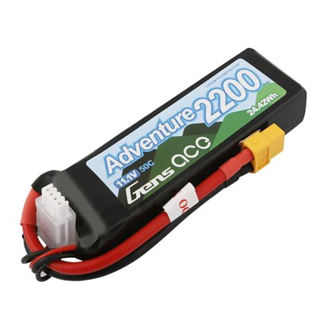 BATERÍA LIPO GENS ACE ADVENTURE 3S 11 1V 2200MAH 50C Grupo Electrostore