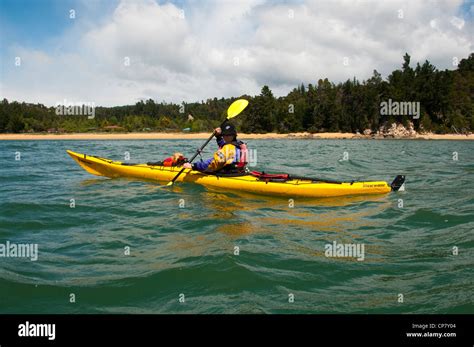 Neuseeland Südinsel Kajak von Kaiteriteri Beach im Abel Tasman National