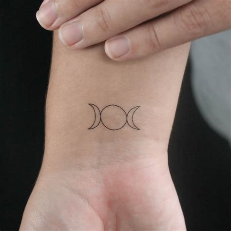 Triple Moon Tattoo - Etsy