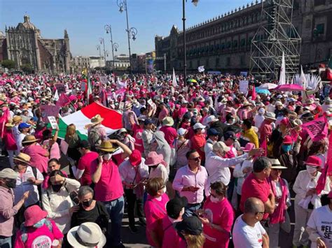 Así Luce La Placha Del Zócalo De La Cdmx Durante Concentración En Defensa Del Ine