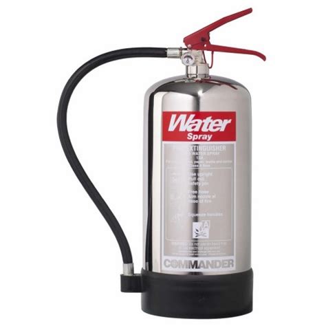 6 Litre Commander Contempo Stainless Steel Water Extinguisher WSEX6SS