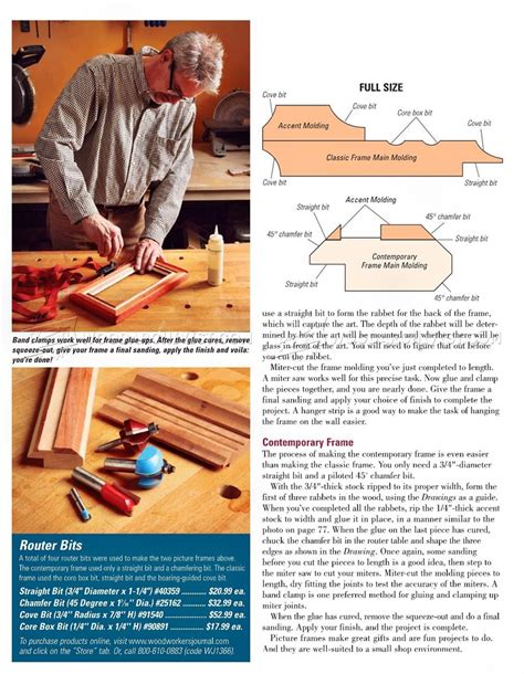 Router Made Picture Frame Plans • Woodarchivist