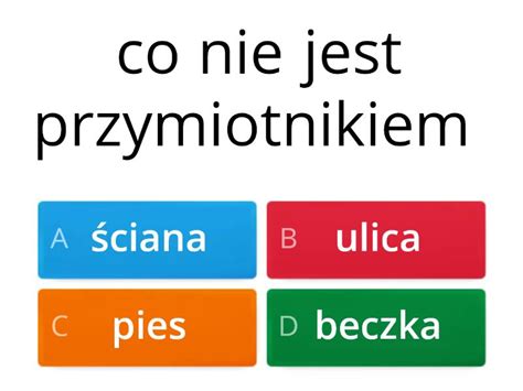 Przymiotnik Test