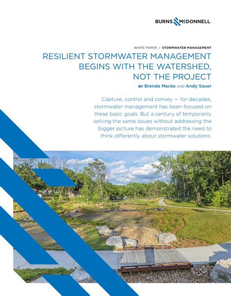 Pdf Resilient Stormwater Management Begins With The Watershed