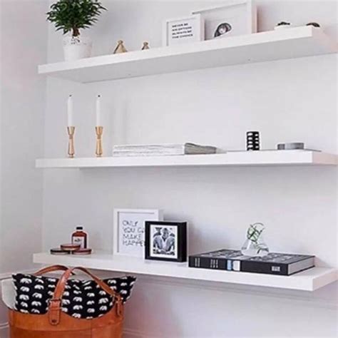 Prateleira Decorativa X Mdf Mm Branco Suportes Escorrega O