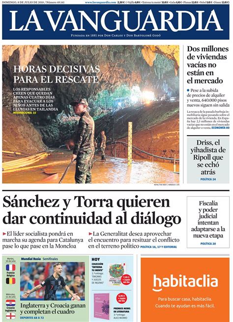 Las Portadas De Los Periódicos De Hoy Domingo 8 De Julio De 2018