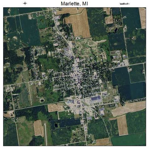 Aerial Photography Map of Marlette, MI Michigan