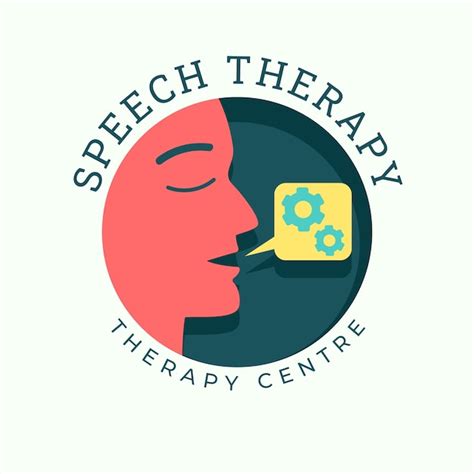 Free Vector | Hand drawn speech therapy logo