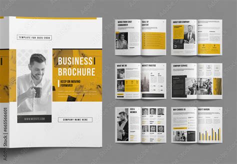 Company Business Brochure Template Stock Template | Adobe Stock