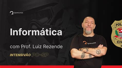 Concurso PC SP Aula de Informática Intensivão PCSP YouTube