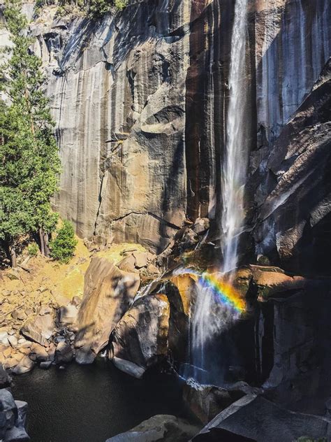 Yosemite National Park Waterfall Rainbow : r/Waterfalls