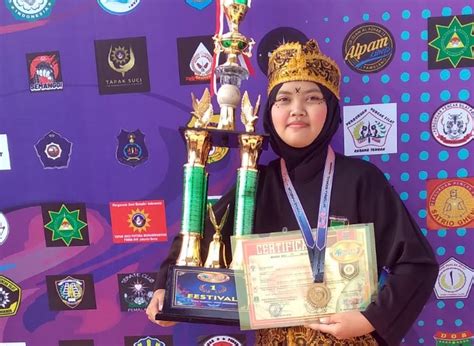 Atlet Asal Desa Galaherang Wahidah Febrianti Tampil Juara Pertama Pada