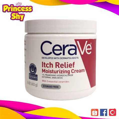 Cerave Itch Relief Moisturizing Cream 16 Oz 453g Beauty And Personal