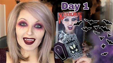 Day 1 Halloweek Sexy Vampire How To Apply Fangs Tutorial Youtube