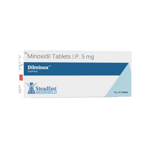 Dilminox Minoxidil Tablets IP 5mg At Rs 160 Stripe Lonitab In Noida