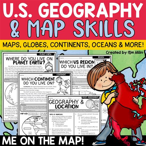 Us Geography Map Skills Maps And Globes Continents Oceans Me