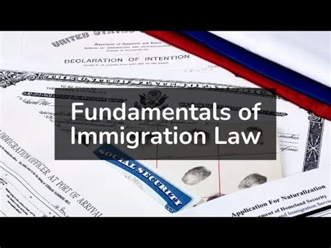 Fundamentals Of Immigration Law Youtube