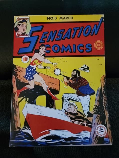 SENSATION COMICS 3 WONDER WOMAN ORIG ART Facsimile Cover Reprint