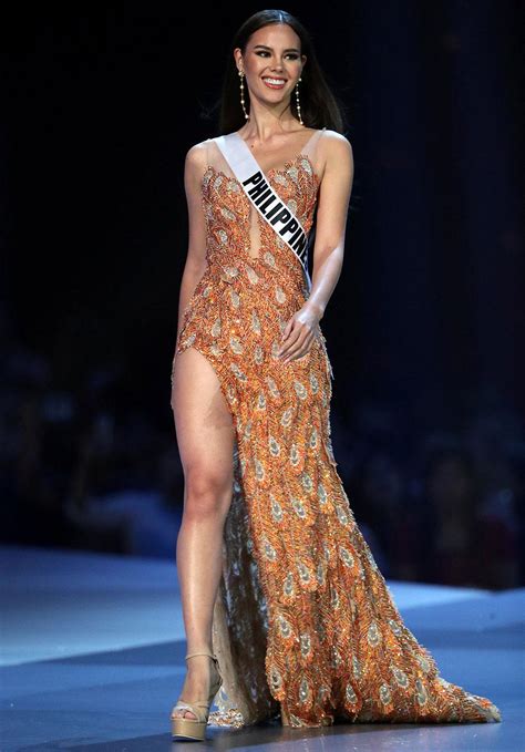 Catriona wears evening gown at Miss Universe preliminary round | Photos ...