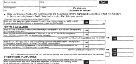 Hst Gst Return Form ≡ Fill Out Printable Pdf Forms Online