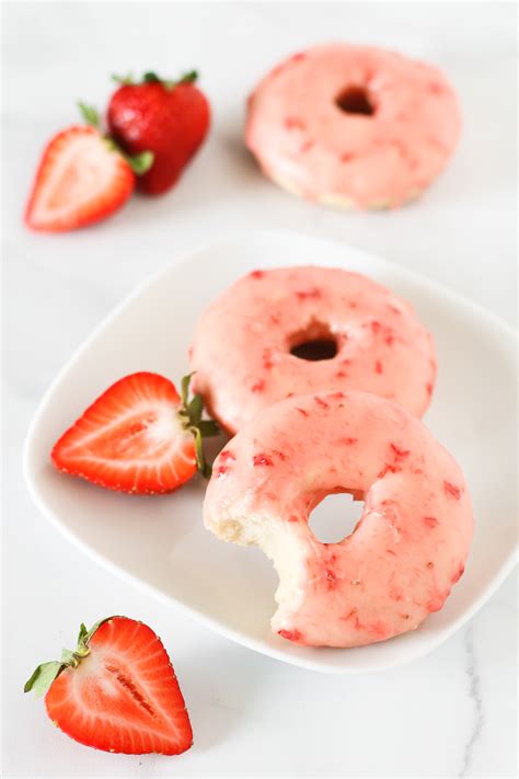 Gluten Free Vegan Baked Strawberry Donuts Sarah Bakes Gluten Free