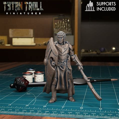 3D Printable DnD Heroes Fighters Bundle Pre Supported By TytanTroll