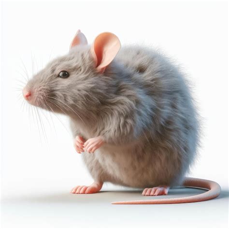 Premium Ai Image Rat On A White Background