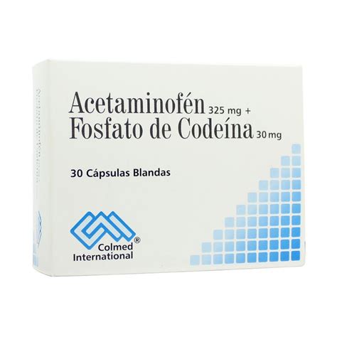 Acetaminofen Codeina Capsulas 325mg 30mg Farmacia Pasteur