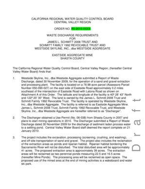 Fillable Online Waterboards Ca Waste Discharge Requirement State