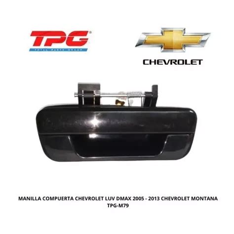 Manilla Compuerta Trasera Chevrolet Montana Luv Dmax Negro MercadoLibre