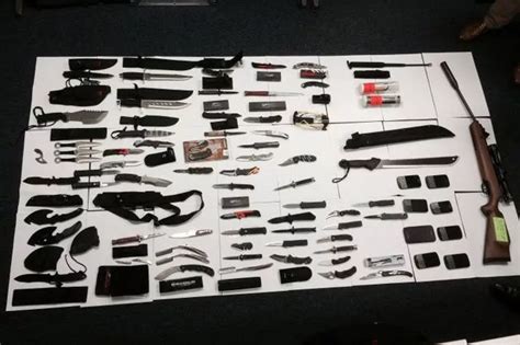 Machetes, stun guns, flick knives and cut-throat razors seized in west ...