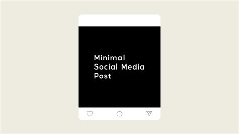 Minimal Social Media Post On Behance