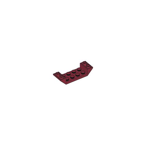 Lego Dark Red Slope X Double Inverted With Open Center