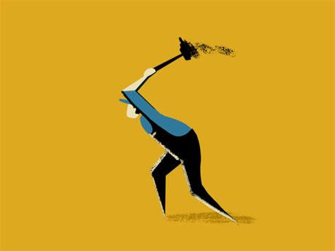 golden worker [gif] by henrique barone on Dribbble