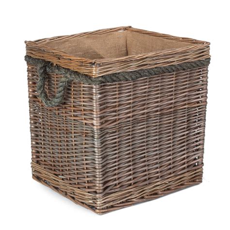 Square Rope Handled Log Basket Uk Logs Direct