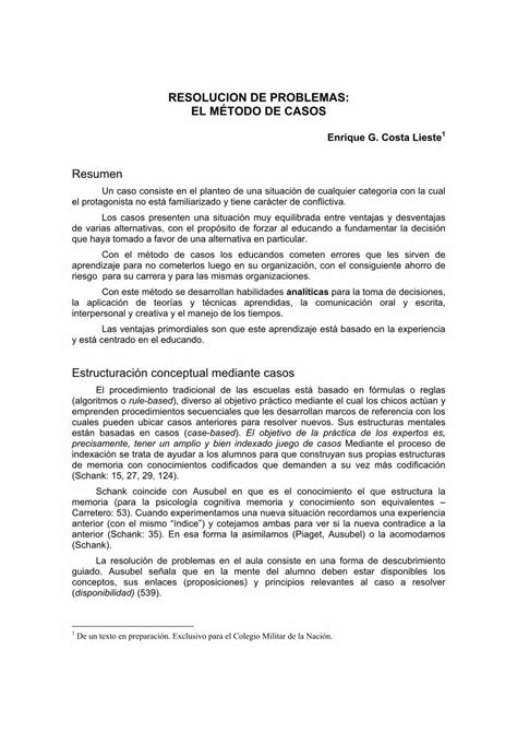 PDF RESOLUCION DE PROBLEMAS EL MÉTODO DE n de PDF fileUn caso