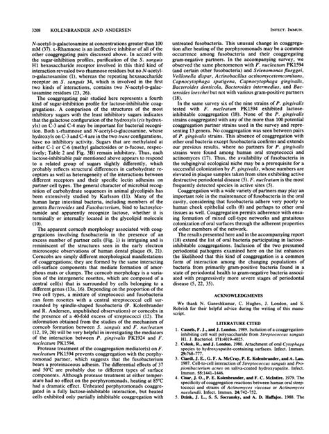 Inhibition Of Coaggregation Between Fusobacterium Nucleatum And