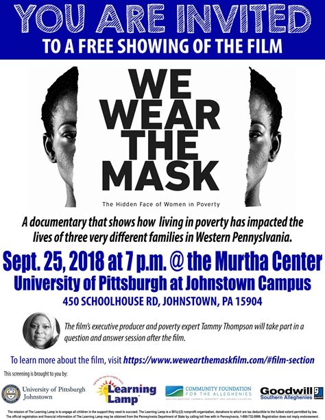 Documentary: We Wear the Mask – Community Foundation for the Alleghenies