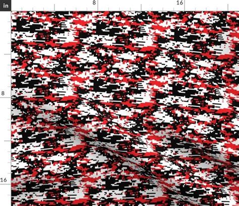 digital camo red - Spoonflower