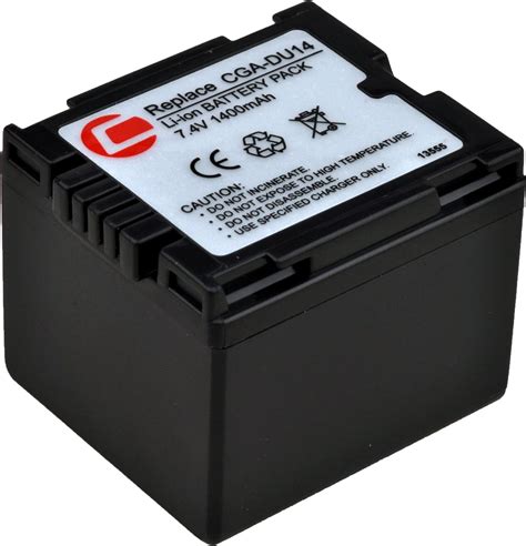 Carat Electronics Batteria Agli Ioni Di Litio Originale Cga Du14 Per Panasonic Nv Gs10 120