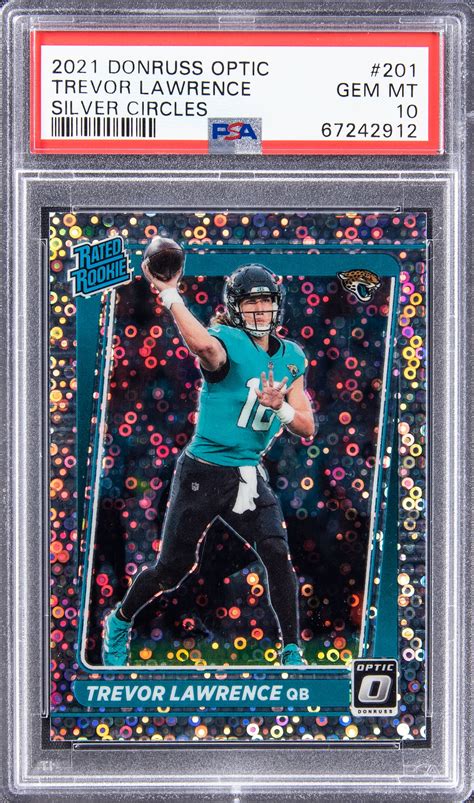 Trevor Lawrence 2021 Optic 201 Silver Circles 125 PSA 10 Price Guide